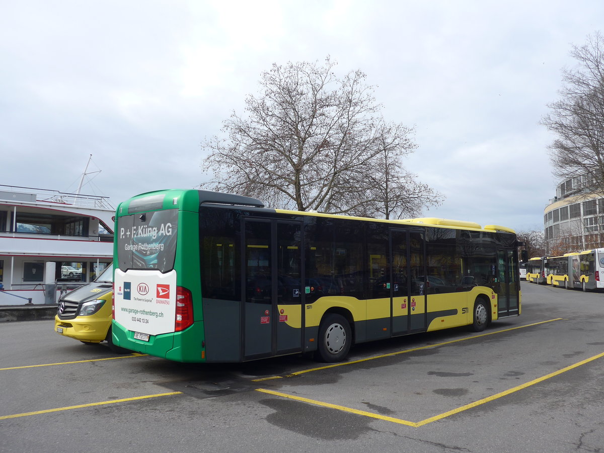(200'466) - STI Thun - Nr. 177/BE 752'177 - Mercedes am 31. Dezember 2018 bei der Schifflndte Thun