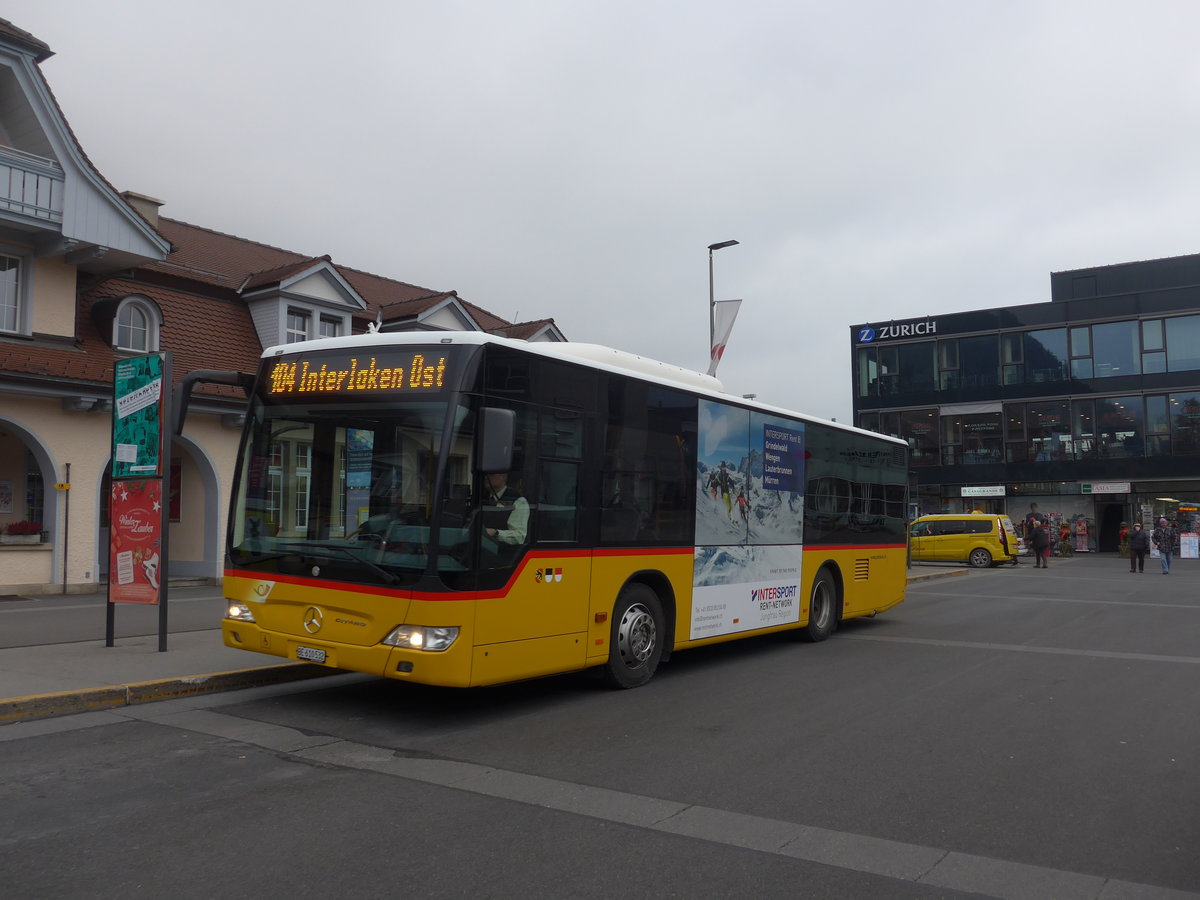 (200'528) - PostAuto Bern - BE 610'532 - Mercedes am 1. Januar 2019 beim Bahnhof Interlaken Ost