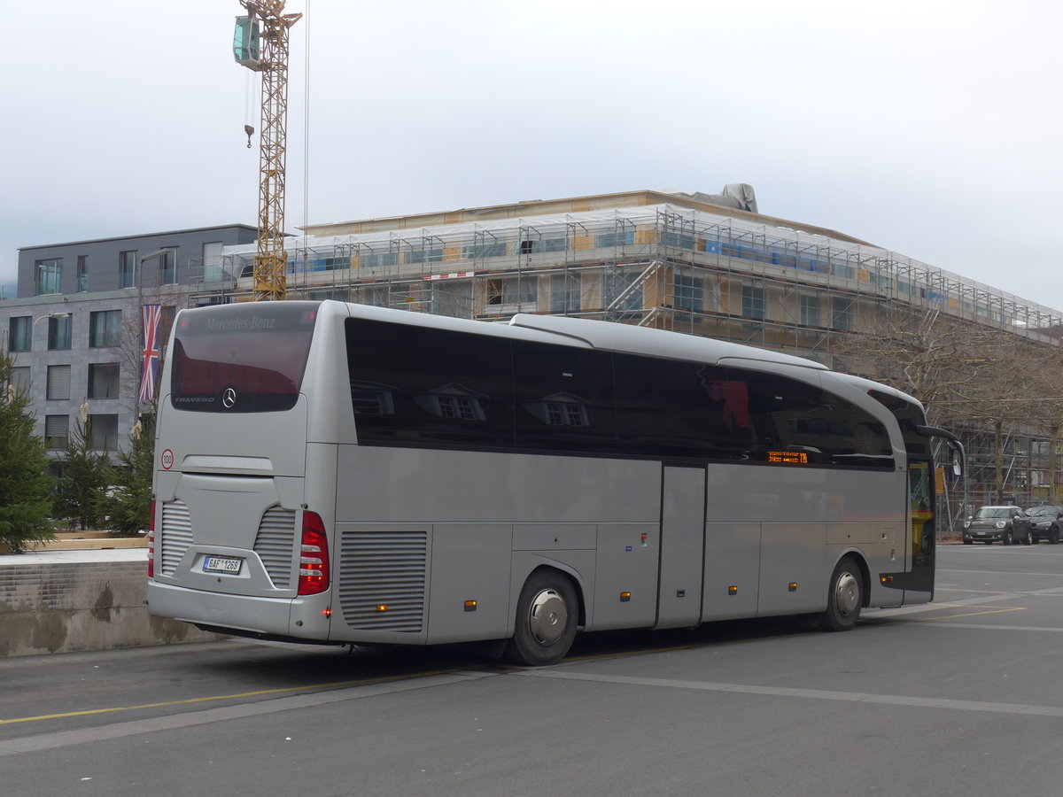 (200'530) - Aus Tschechien: Psotn, Mauriga - 6AF 1269 - Mercedes am 1. Januar 2019 beim Bahnhof Interlaken Ost