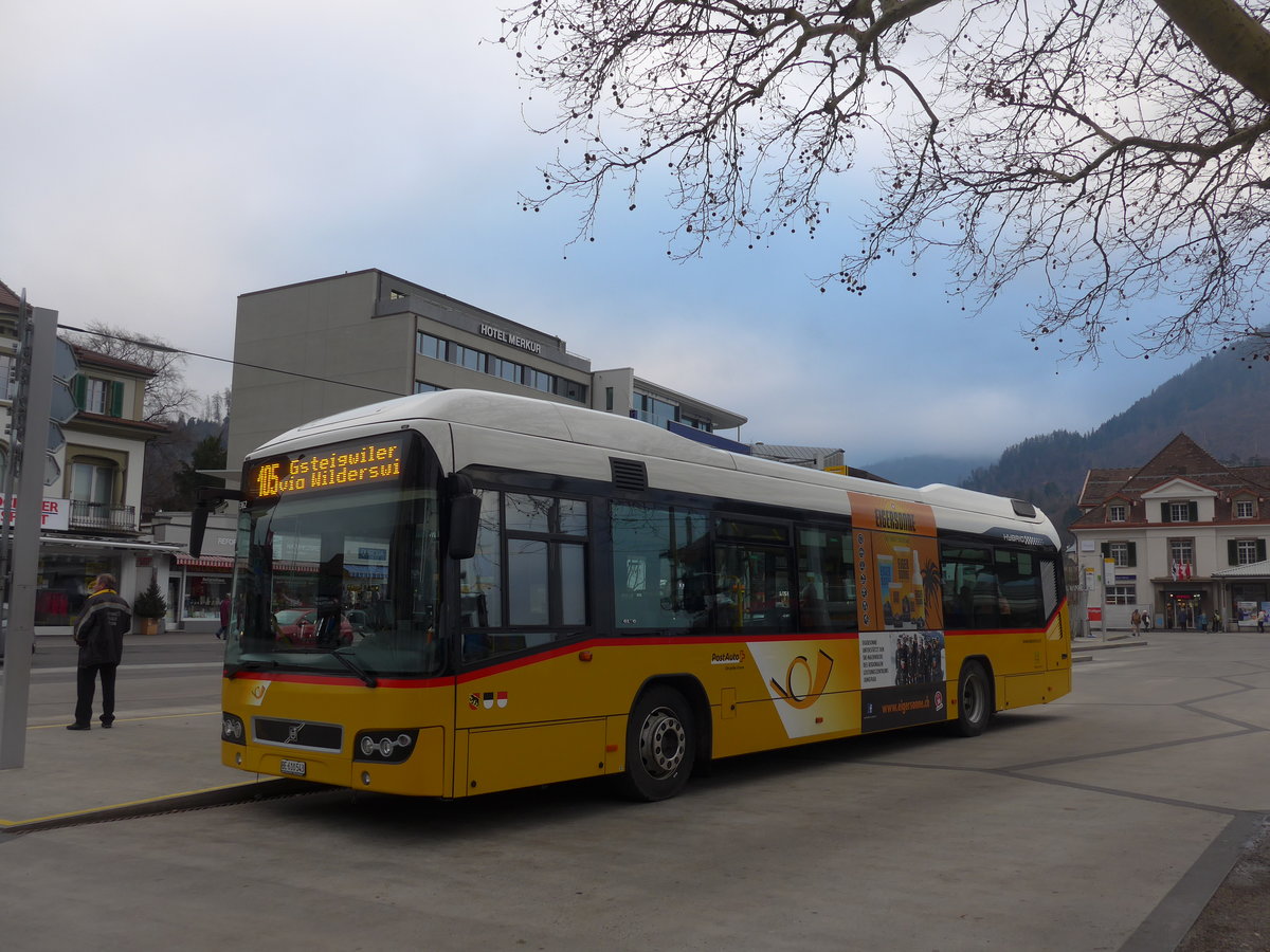 (200'536) - PostAuto Bern - BE 610'543 - Volvo am 1. Januar 2019 beim Bahnhof Interlaken West