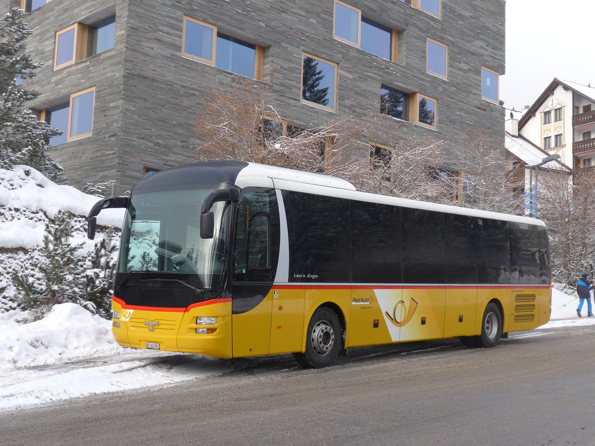 (200'559) - PostAuto Graubnden - GR 162'981 - MAN am 2. Januar 2019 in Laax, Bergbahnen