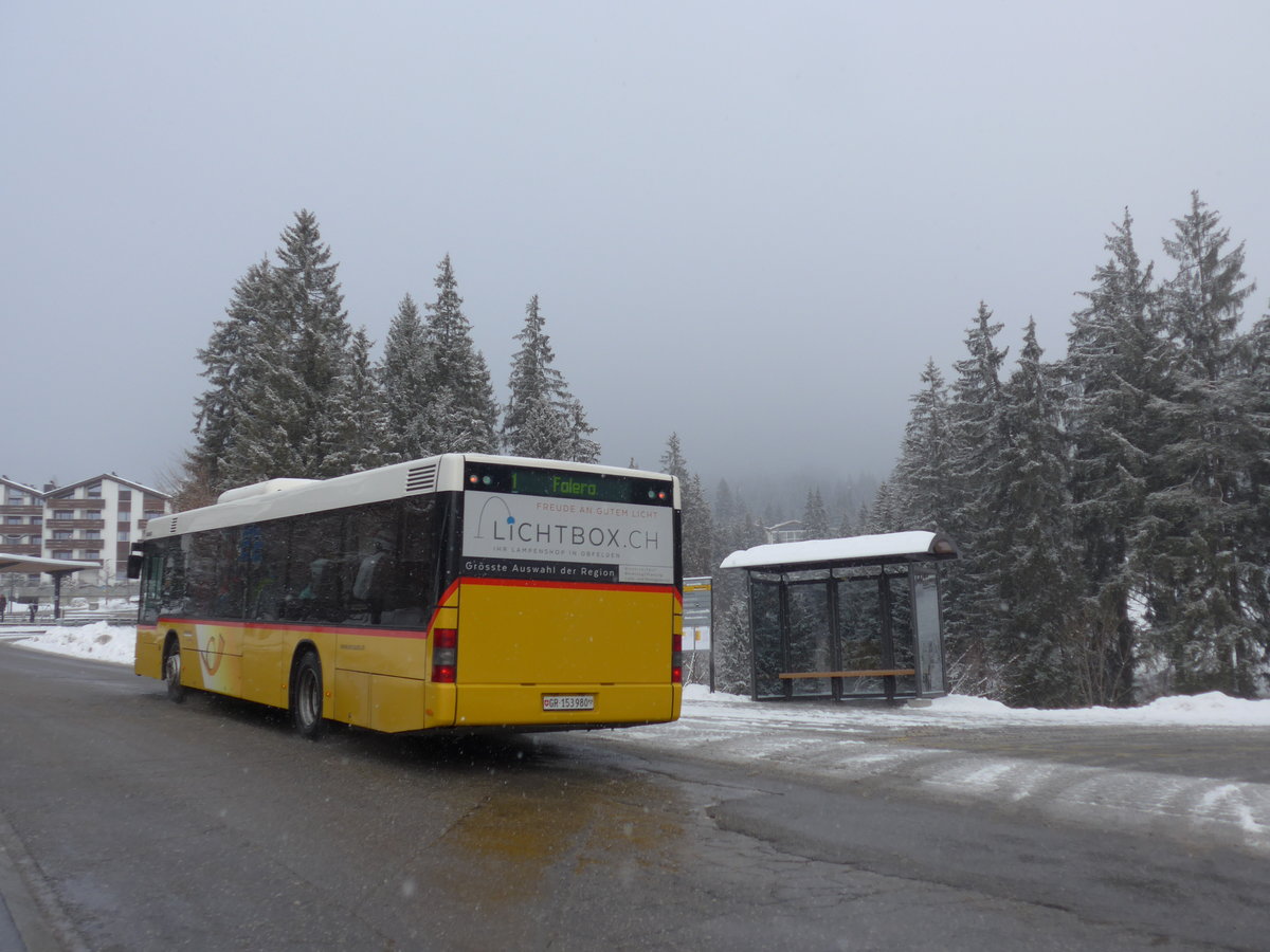 (200'574) - Stuppan, Flims - GR 153'980 - MAN (ex PostAuto Zrich Nr. 188) am 2. Januar 2019 in Laax, Bergbahnen