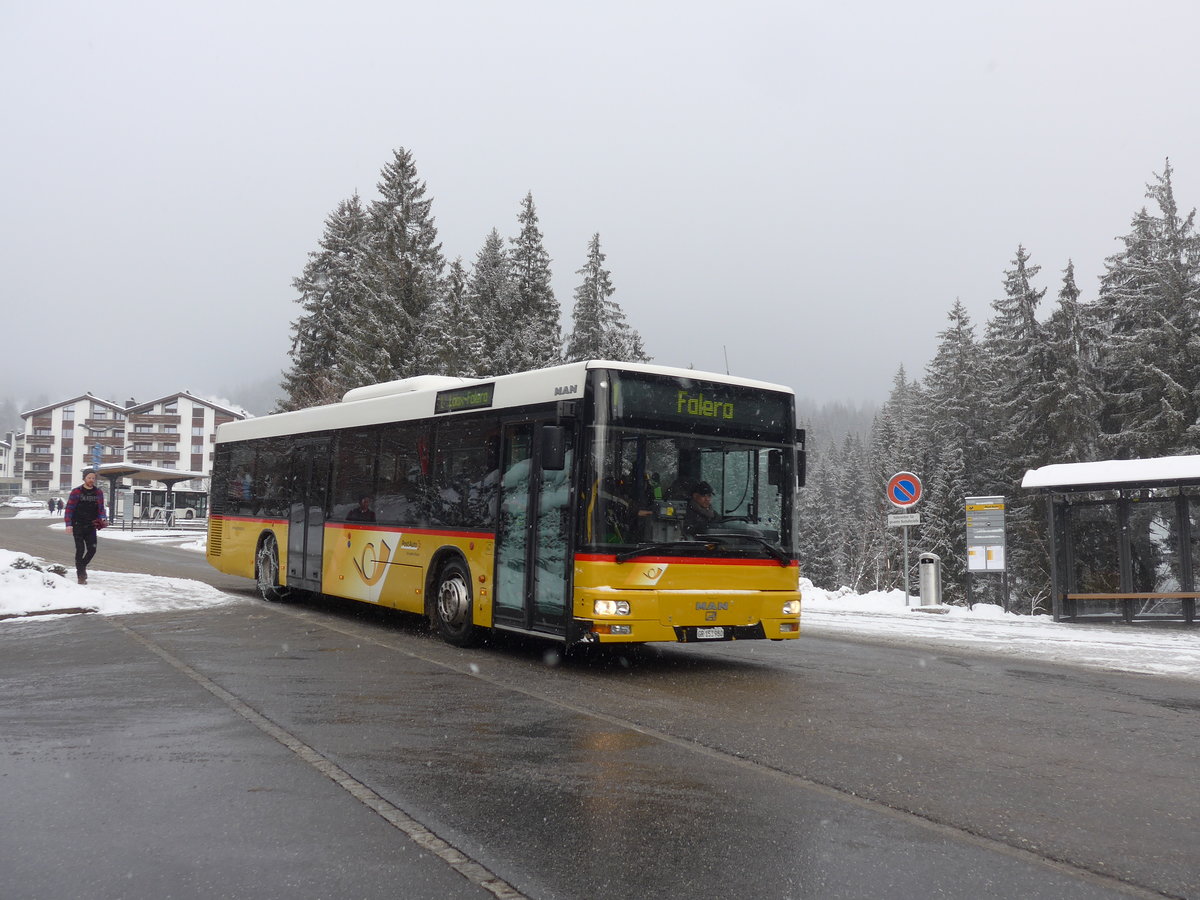 (200'575) - Stuppan, Flims - GR 153'980 - MAN (ex PostAuto Zrich Nr. 188) am 2. Januar 2019 in Laax, Bergbahnen