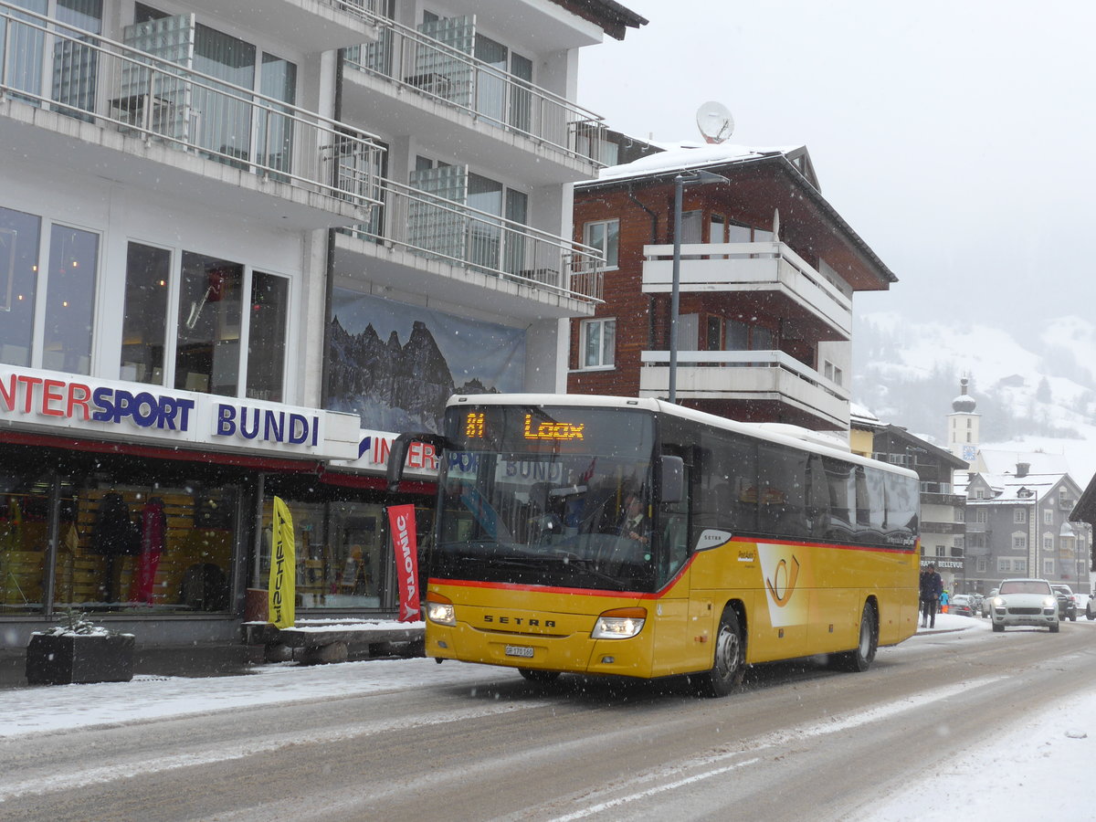 (200'589) - PostAuto Graubnden - GR 170'160 - Setra am 2. Januar 2019 in Flims, Bergbahnen