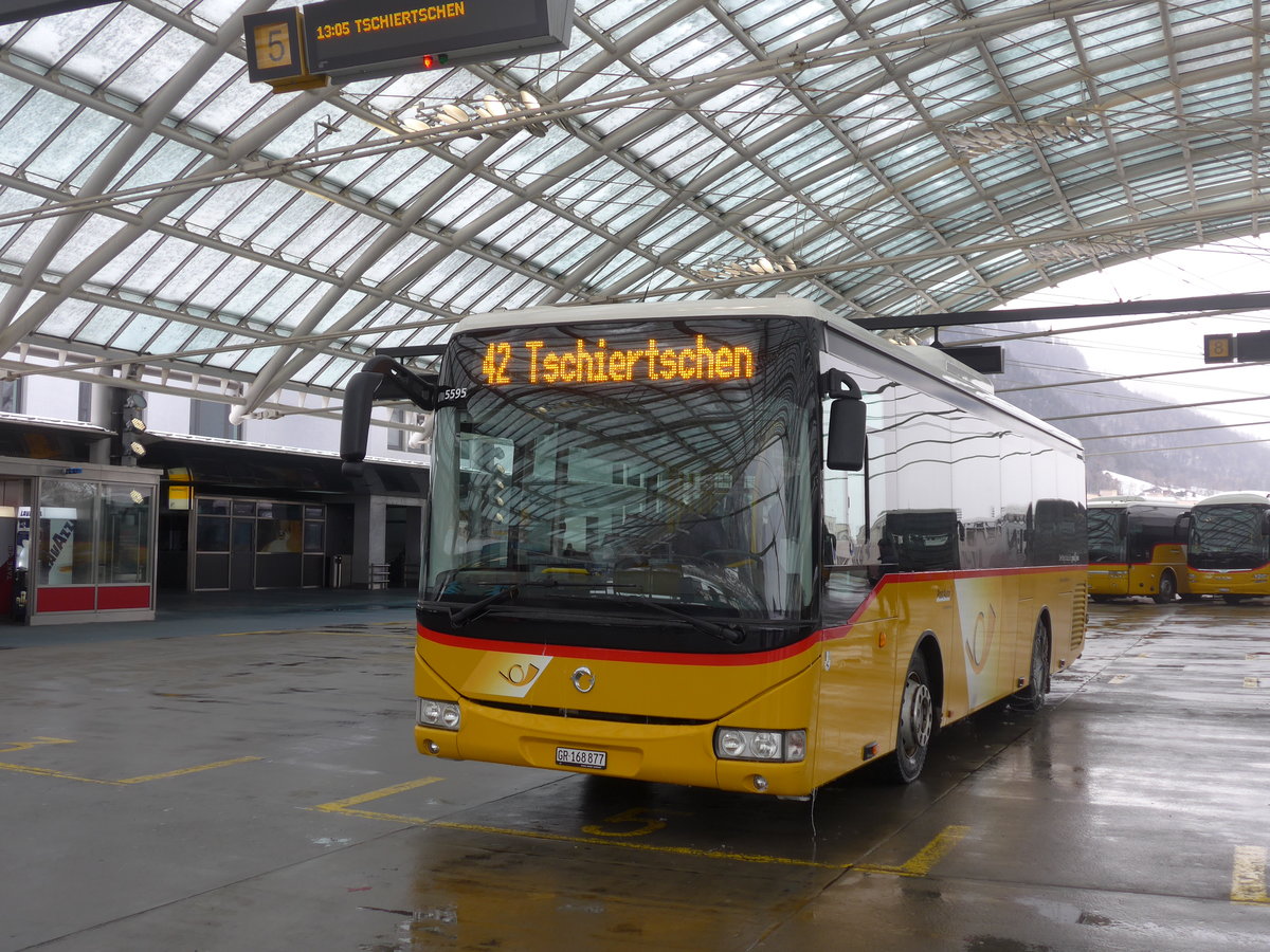 (200'609) - PostAuto Graubnden - GR 168'877 - Irisbus am 2. Januar 2019 in Chur, Postautostation