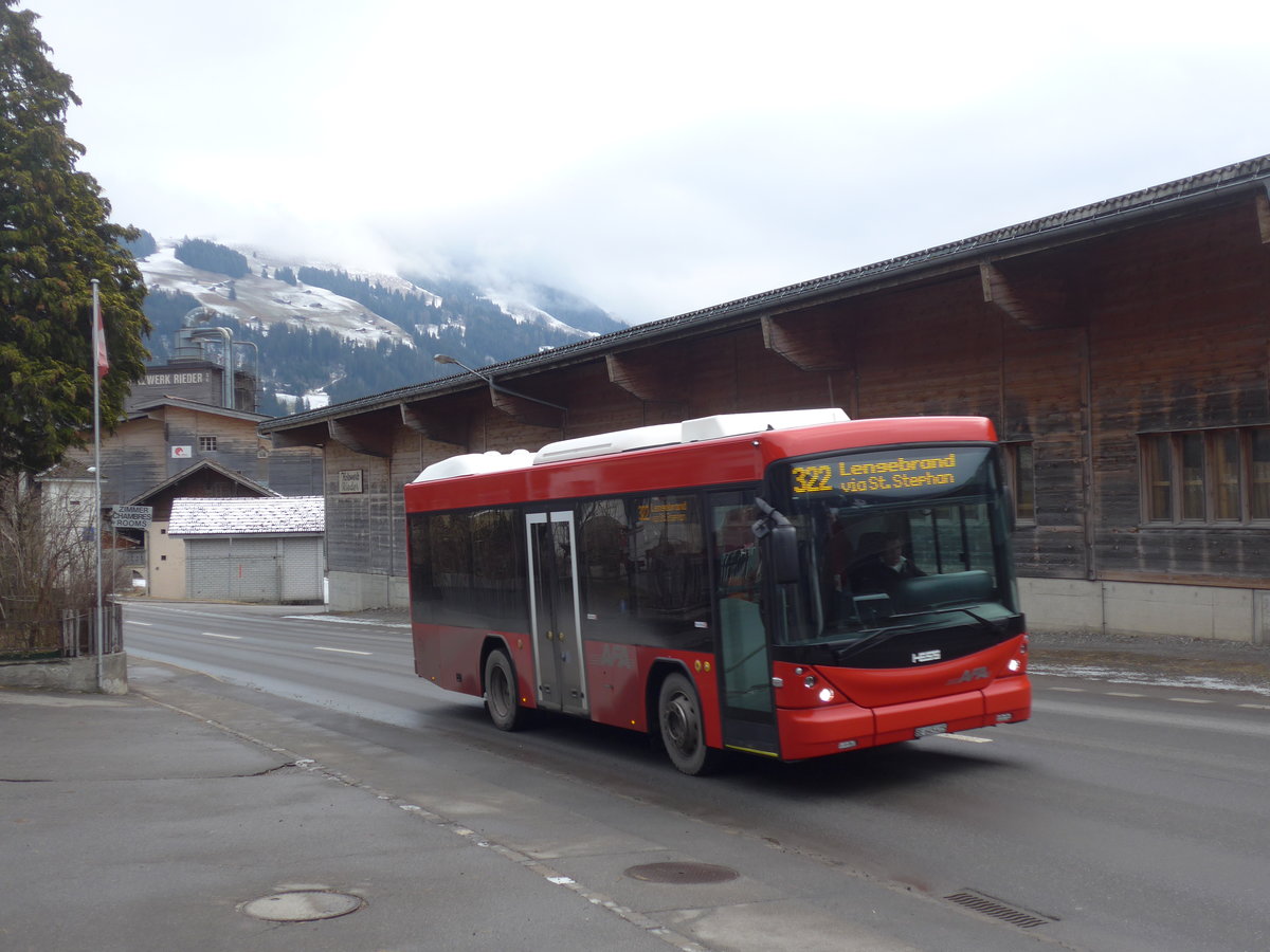 (200'638) - AFA Adelboden - Nr. 59/BE 645'415 - Scania/Hess am 6. Januar 2019 in St. Stephan, Lenkstrasse