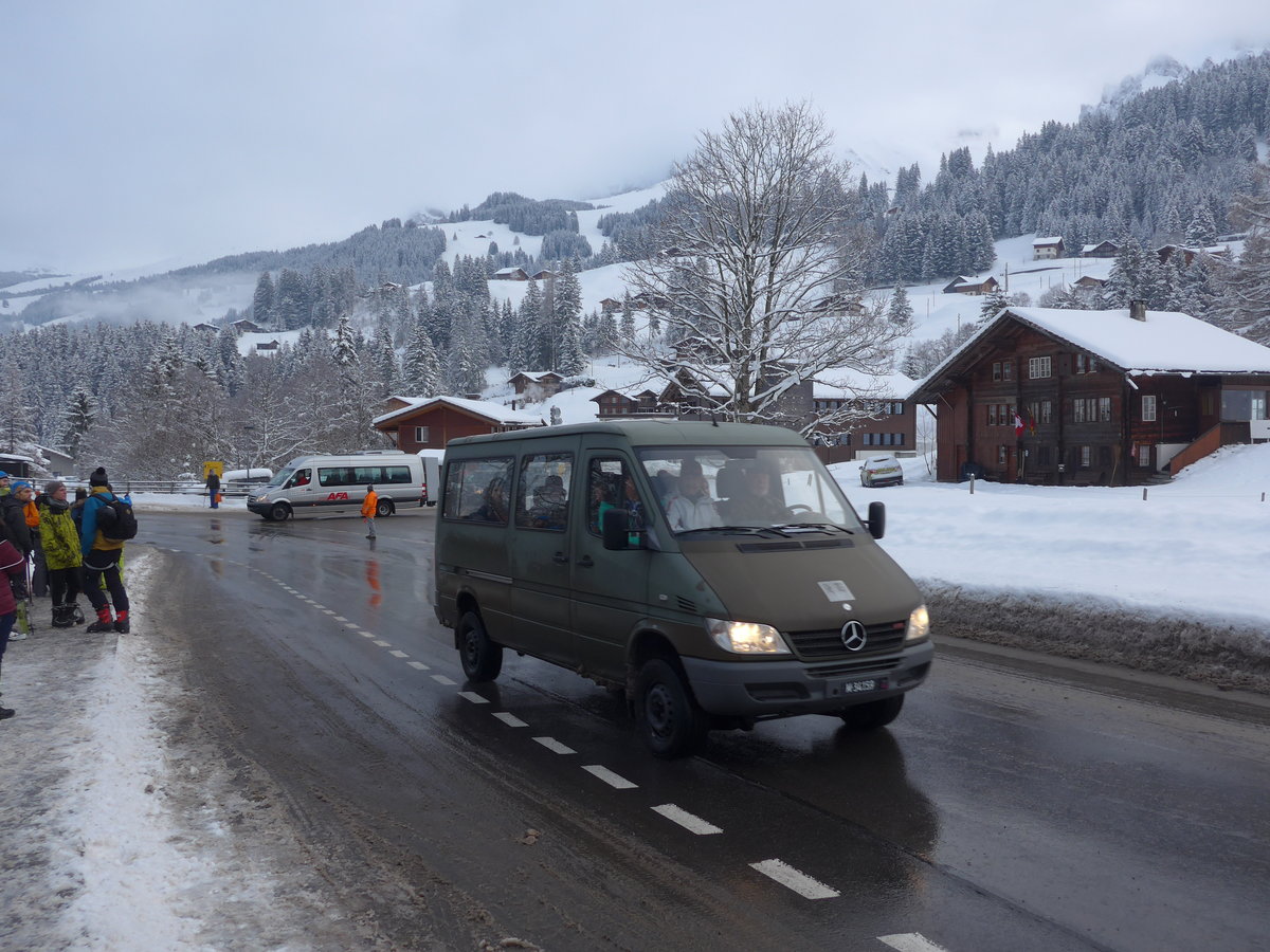 (200'786) - Schweizer Armee - M+34'159 - Mercedes am 12. Januar 2019 in Adelboden, Oey