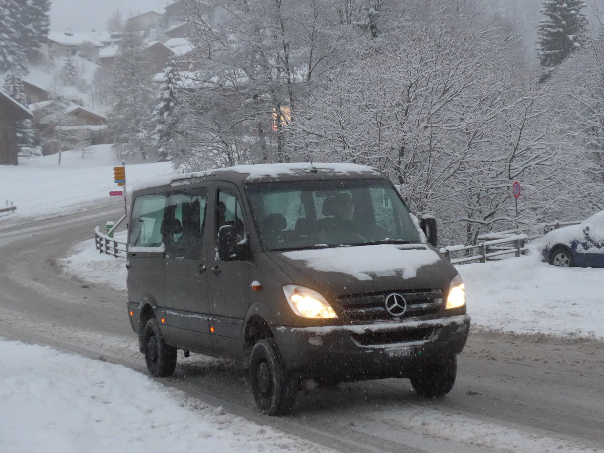 (201'031) - Schweizer Armee - M+49'167 - Mercedes am 13. Januar 2019 in Adelboden, Oey