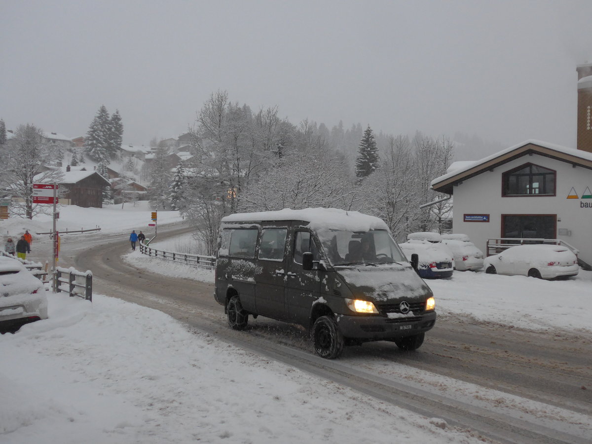 (201'039) - Schweizer Armee - M+34'178 - Mercedes am 13. Januar 2019 in Adelboden, Oey