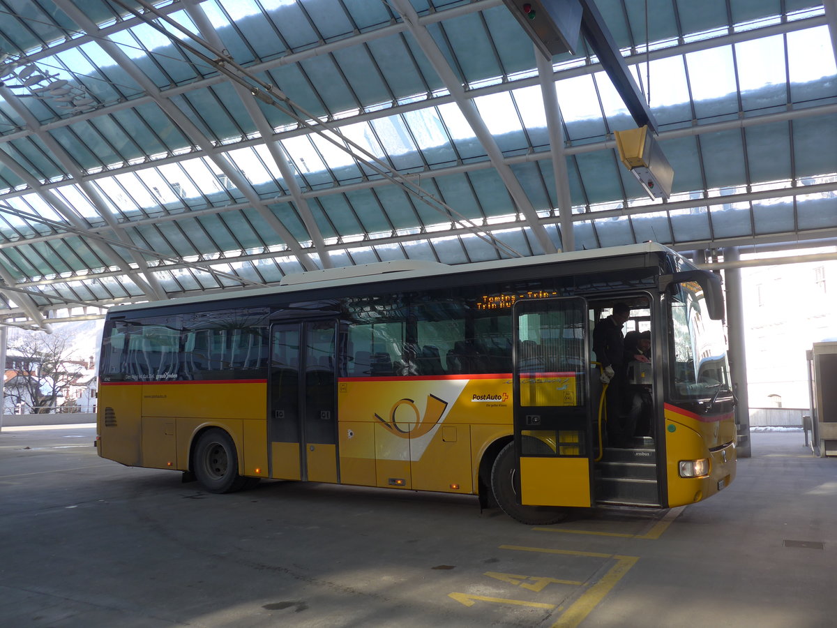 (201'254) - PostAuto Graubnden - GR 102'380 - Irisbus am 19. Januar 2019 in Chur, Postautostation