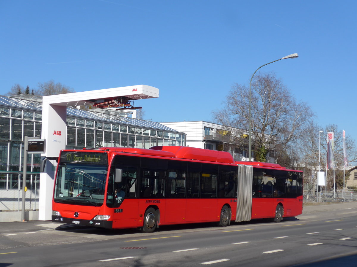 (201'705) - Bernmobil, Bern - Nr. 861/BE 671'861 - Mercedes am 18. Februar 2019 in Kniz, Weiermatt