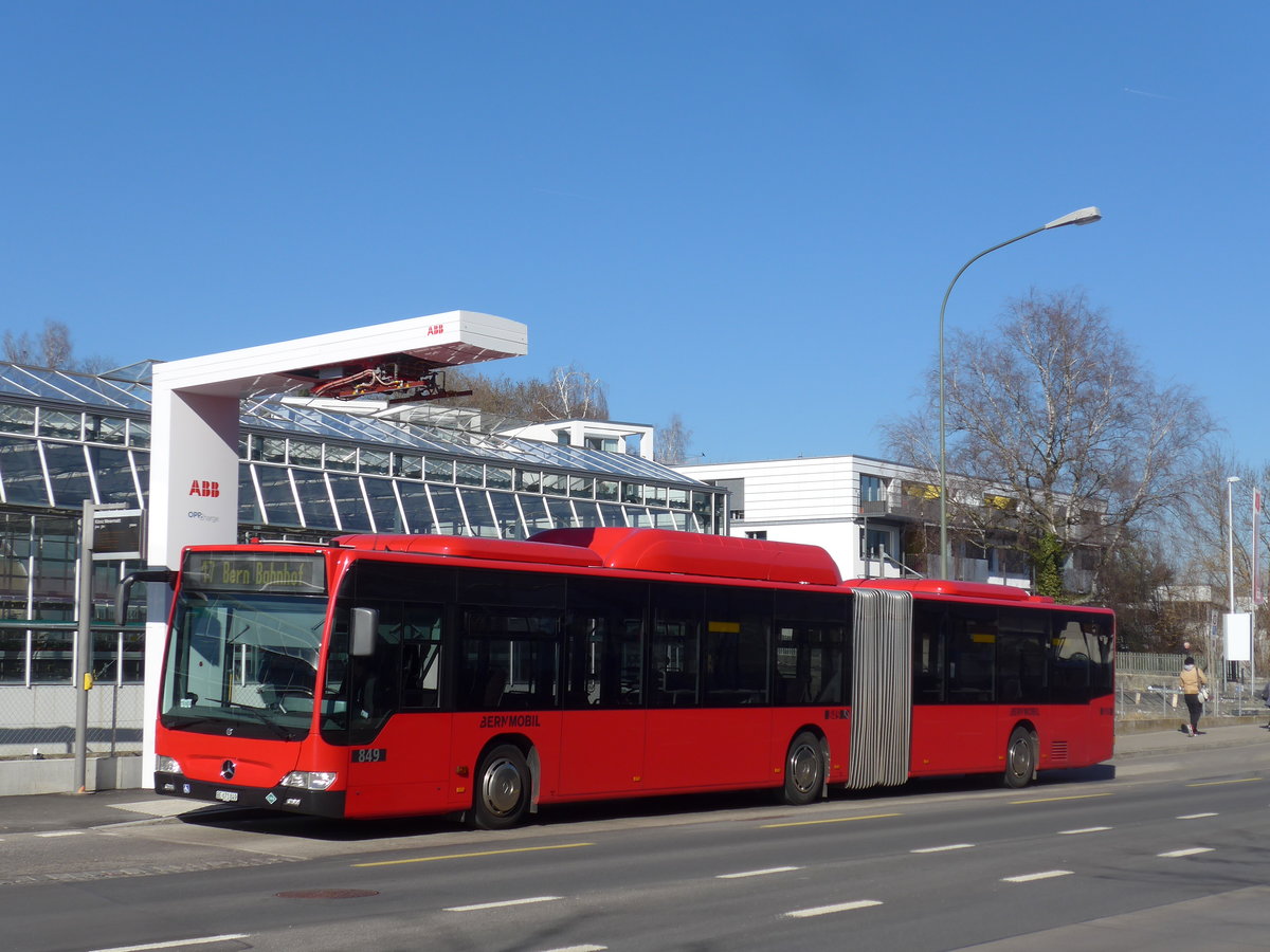 (201'716) - Bernmobil, Bern - Nr. 849/BE 671'849 - Mercedes am 18. Februar 2019 in Kniz, Weiermatt