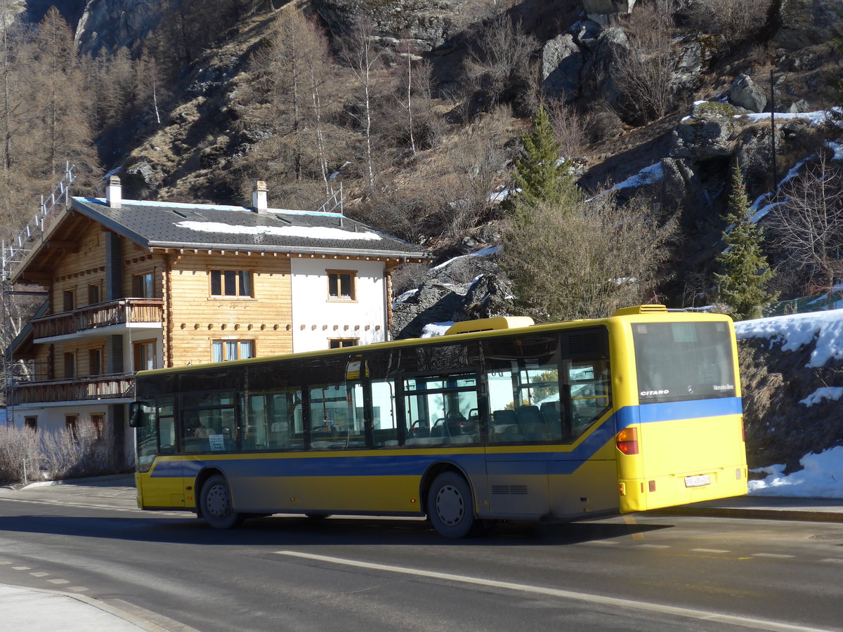 (201'762) - Tl-Evolne, Evolne - VS 400'421 - Mercedes (ex BLT Oberwil Nr. 34) am 24. Februar 2019 in Evolne, Route de Lannaz