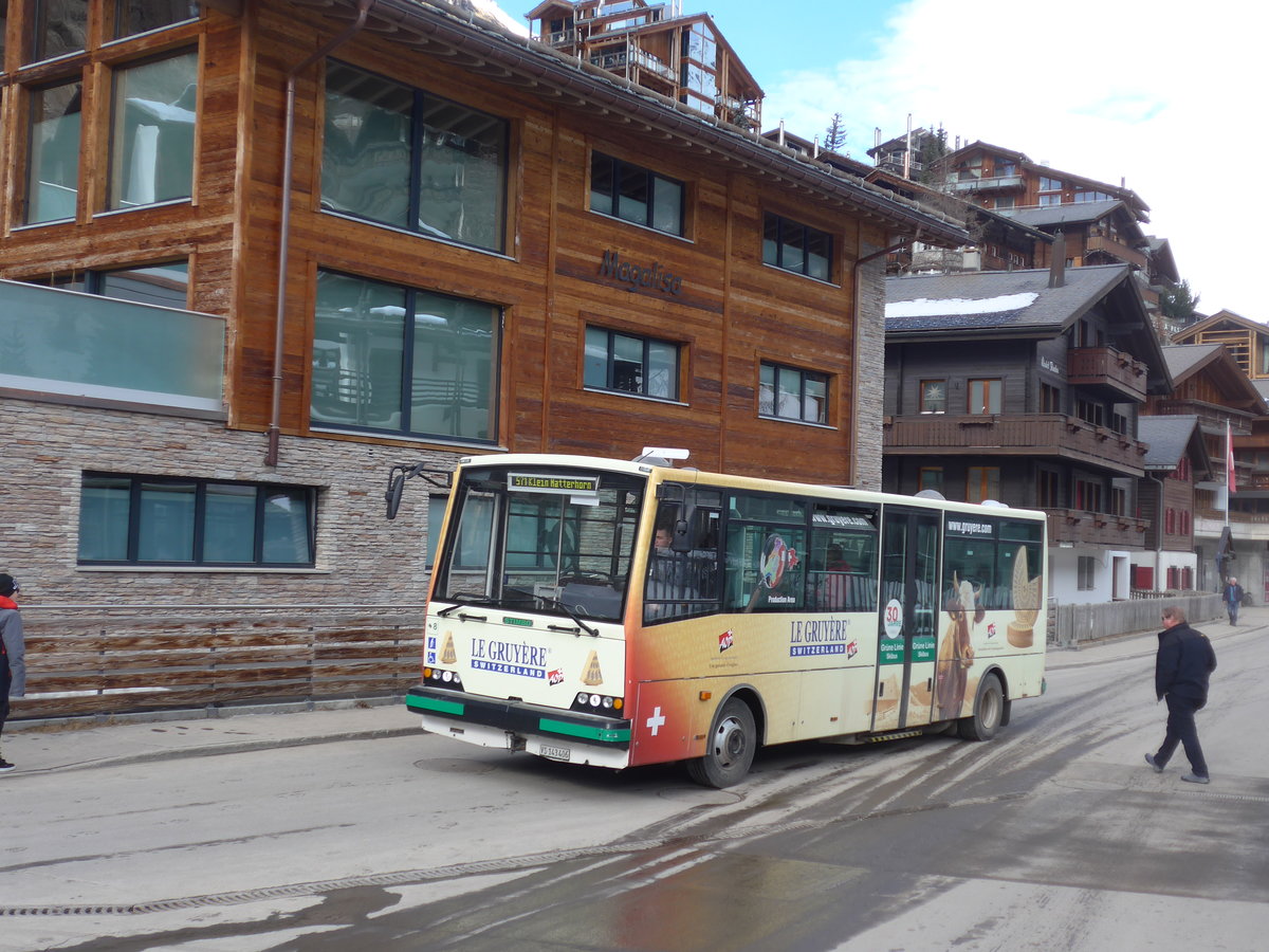(201'878) - OBZ Zermatt - Nr. 8/VS 143'406 - Stimbo am 3. Mrz 2019 in Zermatt, Matterhorn glacier paradise