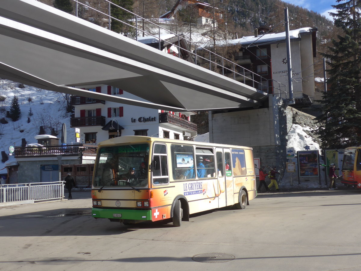 (201'901) - OBZ Zermatt - Nr. 2/VS 182'427 - Vetter (ex Nr. 4) am 3. Mrz 2019 in Zermatt, Getwing Brcke