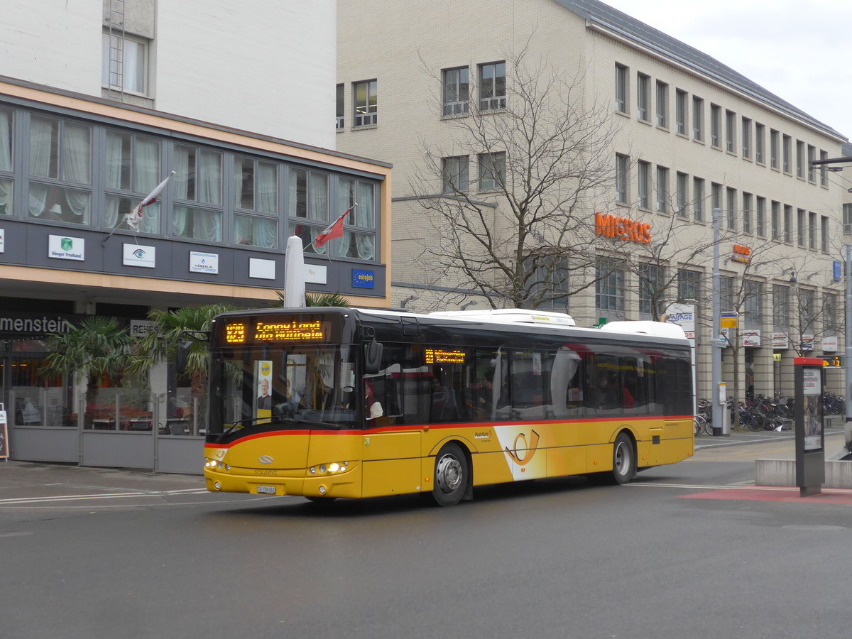 (201'947) - PostAuto Ostschweiz - TG 158'062 - Solaris am 4. Mrz 2019 beim Bahnhof Frauenfeld