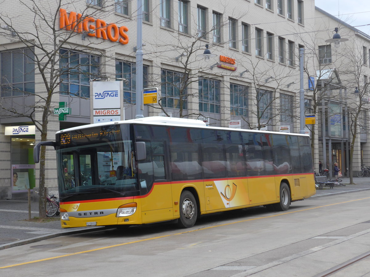 (201'961) - PostAuto Ostschweiz - TG 158'012 - Setra (ex SG 403'011) am 4. Mrz 2019 beim Bahnhof Frauenfeld