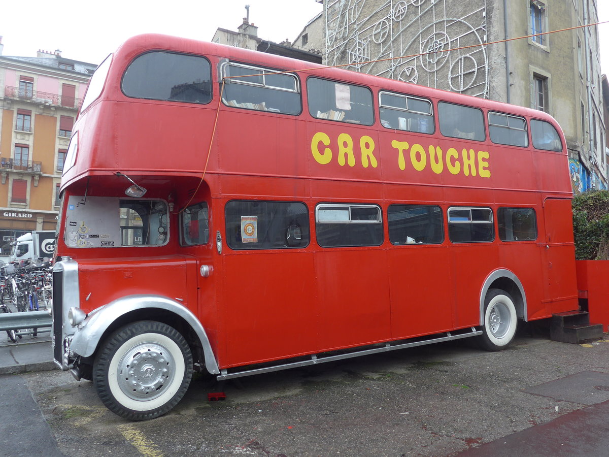 (202'202) - Car Touche, Genve - Leyland (ex Londonbus) am 11. Mrz 2019 beim Bahnhof Genve