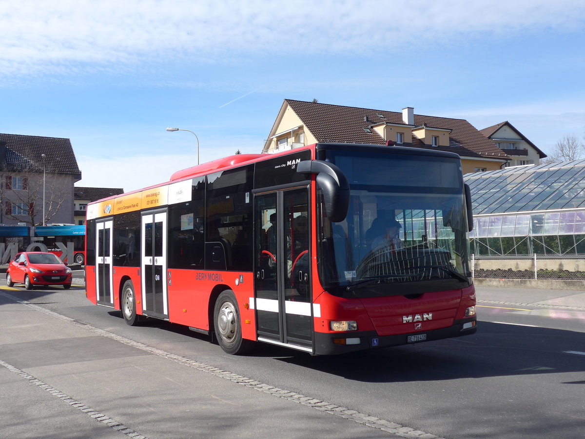 (202'332) - Bernmobil, Bern - Nr. 418/BE 716'418 - MAN am 12. Mrz 2019 in Kniz, Weiermatt