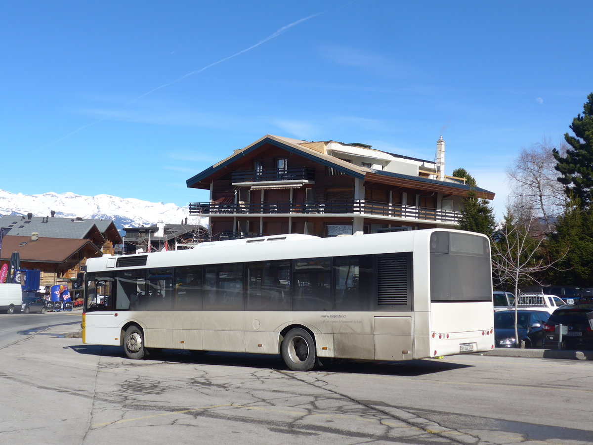 (202'419) - Lathion, Sion - Nr. 8/VS 444'334 - Solaris (ex ATE Bus, Effretikon Nr. 49) am 16. Mrz 2019 in Haute-Nendaz, Tlcabine