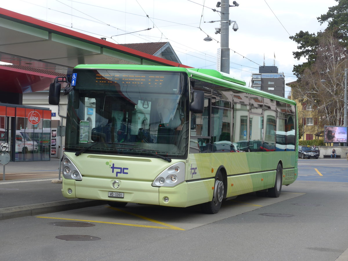 (202'458) - TPC Aigle - Nr. 301/VD 1201 - Irisbus am 17. Mrz 2019 beim Bahnhof Aigle