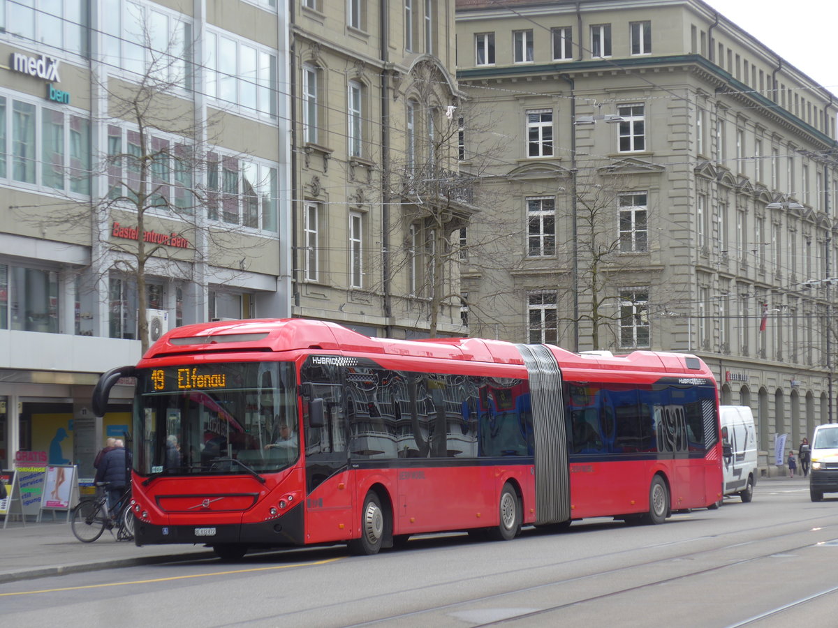 (202'485) - Bernmobil, Bern - Nr. 872/BE 832'872 - Volvo am 18. Mrz 2019 beim Bahnhof Bern