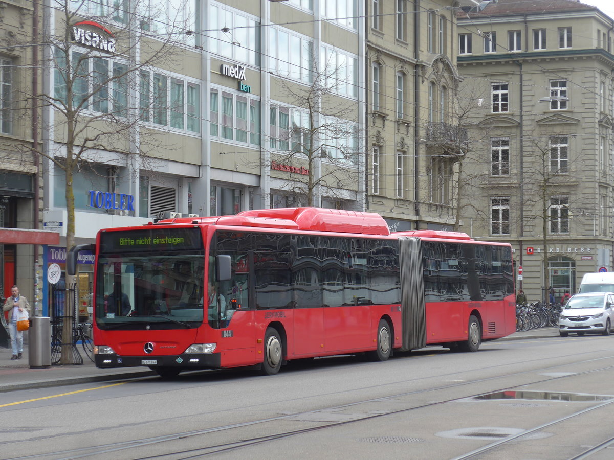 (202'488) - Bernmobil, Bern - Nr. 844/BE 671'844 - Mercedes am 18. Mrz 2019 beim Bahnhof Bern