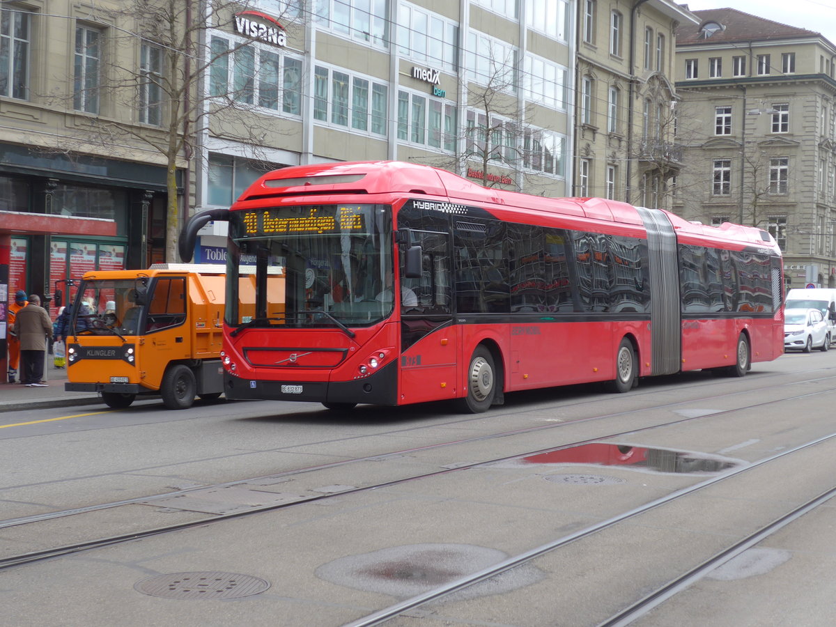 (202'497) - Bernmobil, Bern - Nr. 873/BE 832'873 - Volvo am 18. Mrz 2019 beim Bahnhof Bern