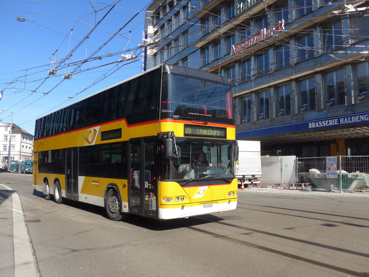 (202'762) - Casutt, Gossau - SG 268'054 - Neoplan am 21. Mrz 2019 beim Bahnhof St. Gallen