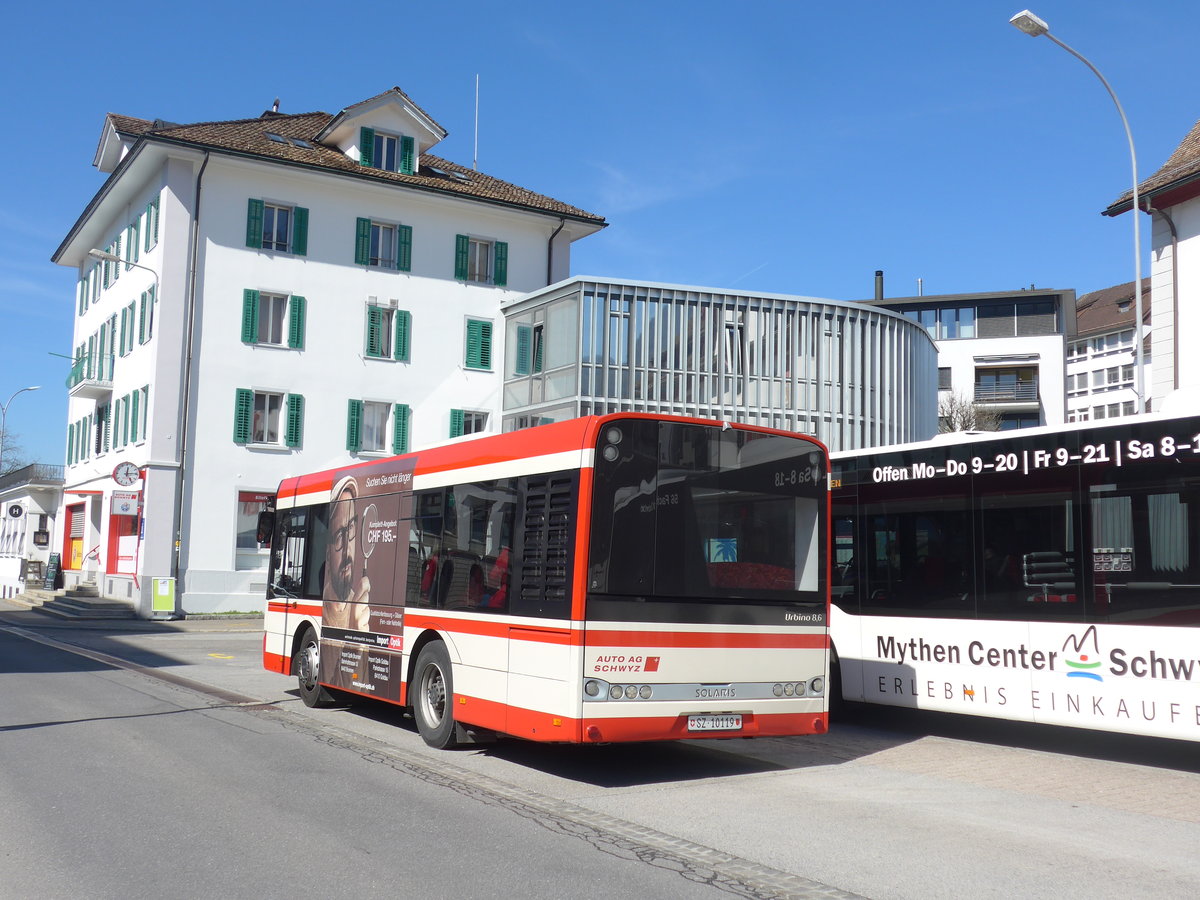 (202'826) - AAGS Schwyz - Nr. 19/SZ 10'119 - Solaris am 22. Mrz 2019 in Schwyz, Post