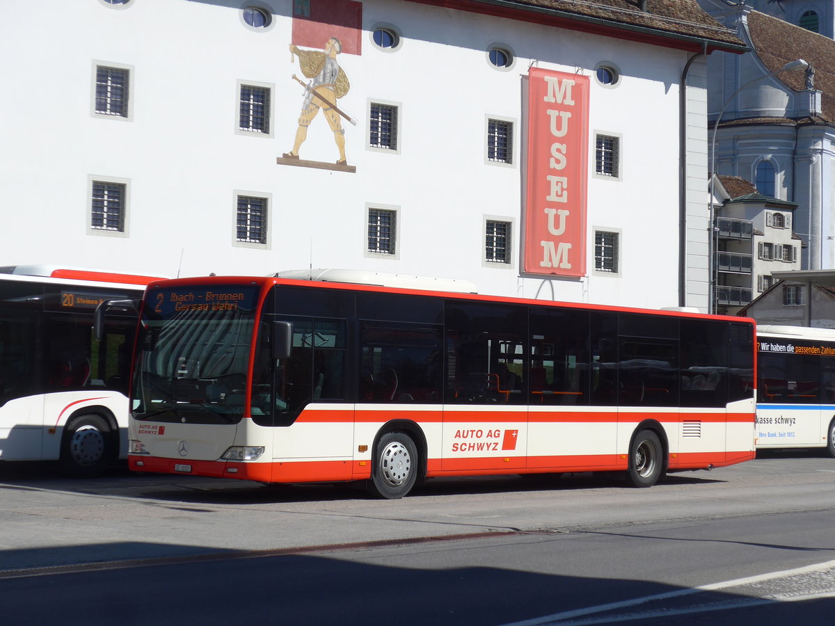(202'839) - AAGS Schwyz - Nr. 21/SZ 10'121 - Mercedes am 22. Mrz 2019 in Schwyz, Post