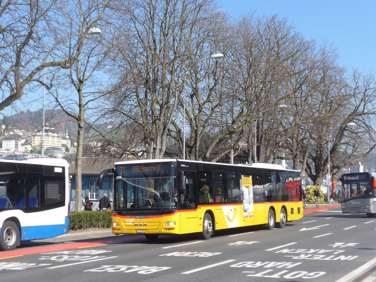 (202'990) - Bucheli, Kriens - Nr. 25/LU 15'510 - Mercedes am 23. Mrz 2019 beim Bahnhof Luzern