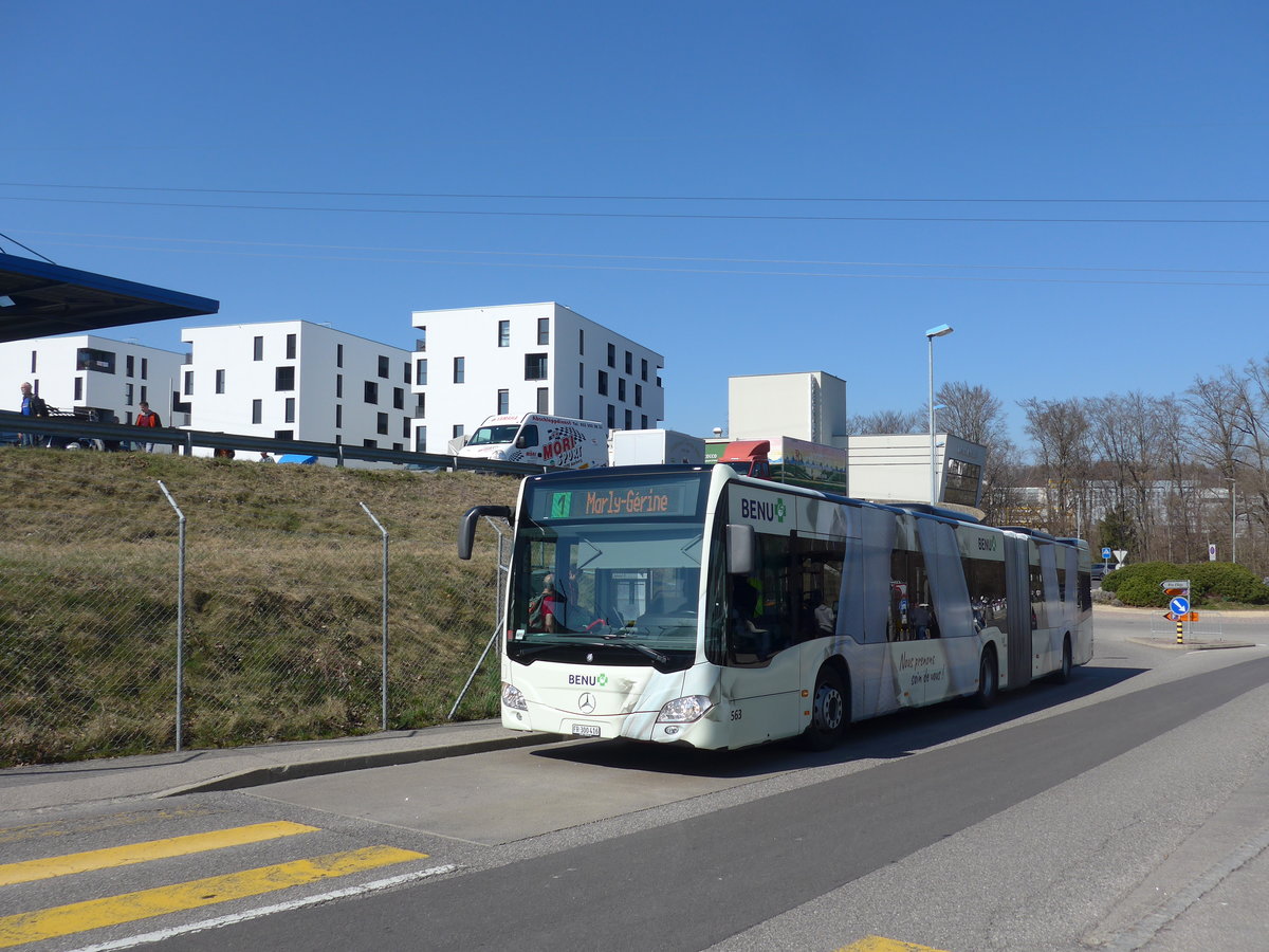 (203'215) - TPF Fribourg - Nr. 563/FR 300'416 - Mercedes am 24. Mrz 2019 in Granges-Paccot, Forum-Fribourg