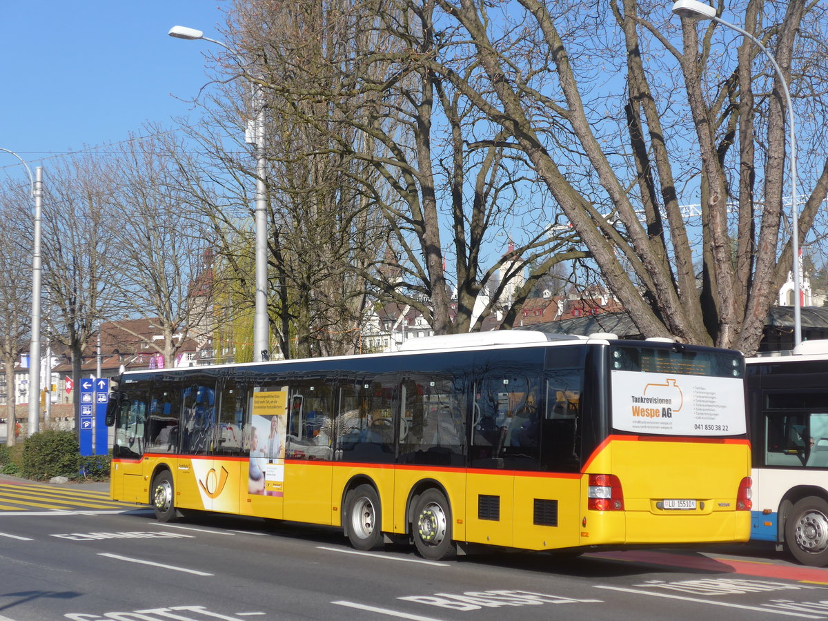 (203'277) - Bucheli, Kriens - Nr. 25/LU 15'510 - Mercedes am 30. Mrz 2019 beim Bahnhof Luzern