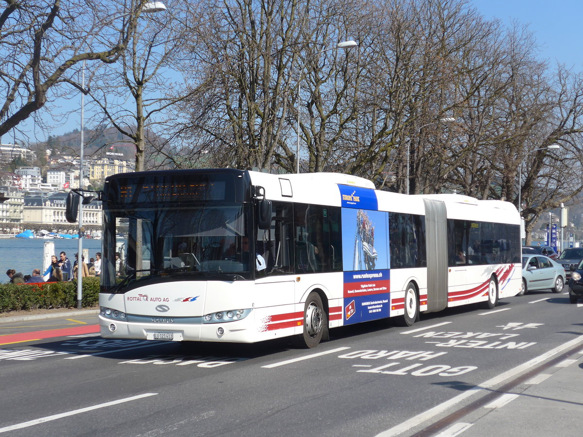 (203'333) - ARAG Ruswil - Nr. 41/LU 121'413 - Solaris am 30. Mrz 2019 beim Bahnhof Luzern