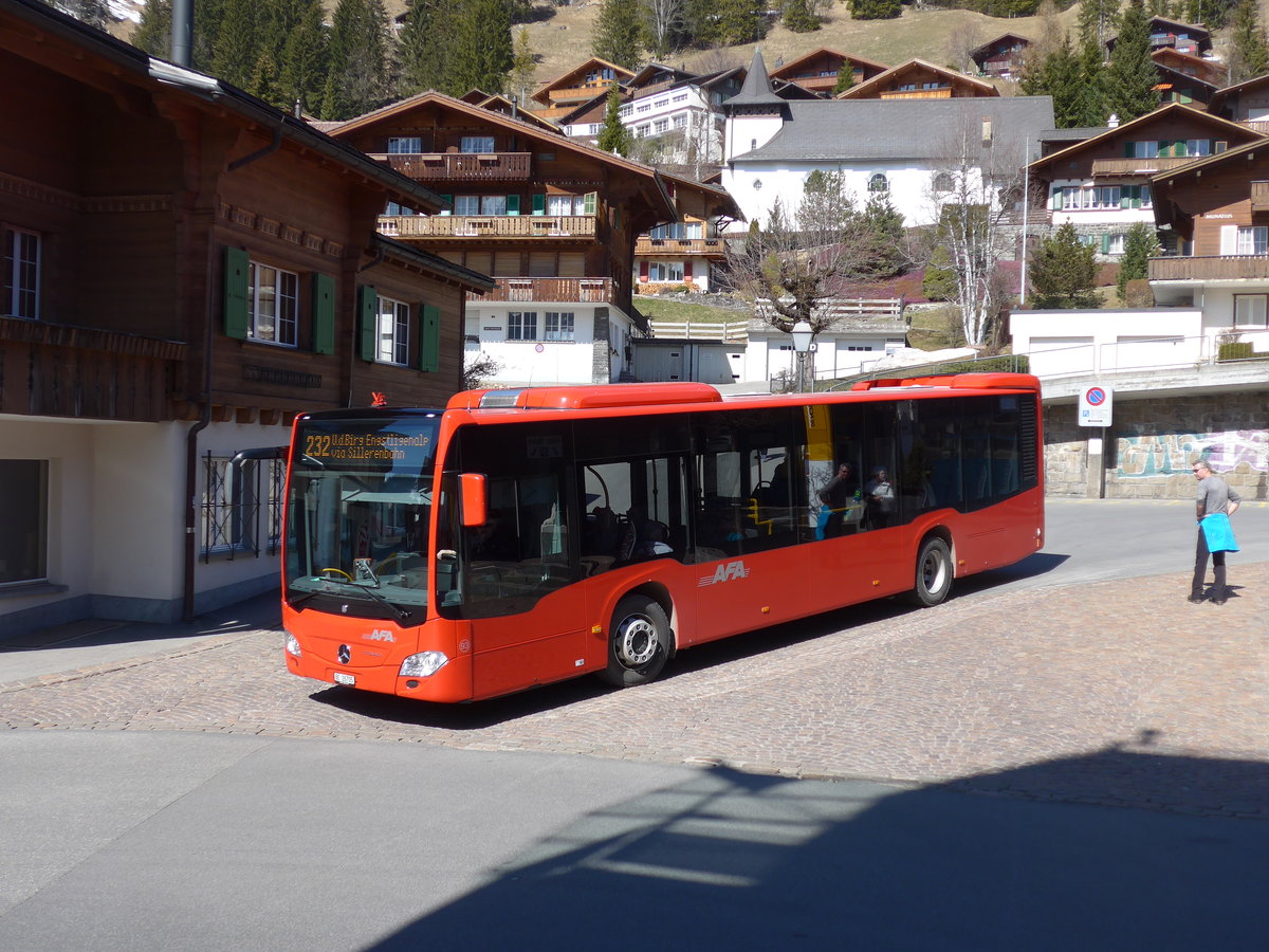 (203'435) - AFA Adelboden - Nr. 93/BE 26'705 - Mercedes am 31. Mrz 2019 in Adelboden, Busstation