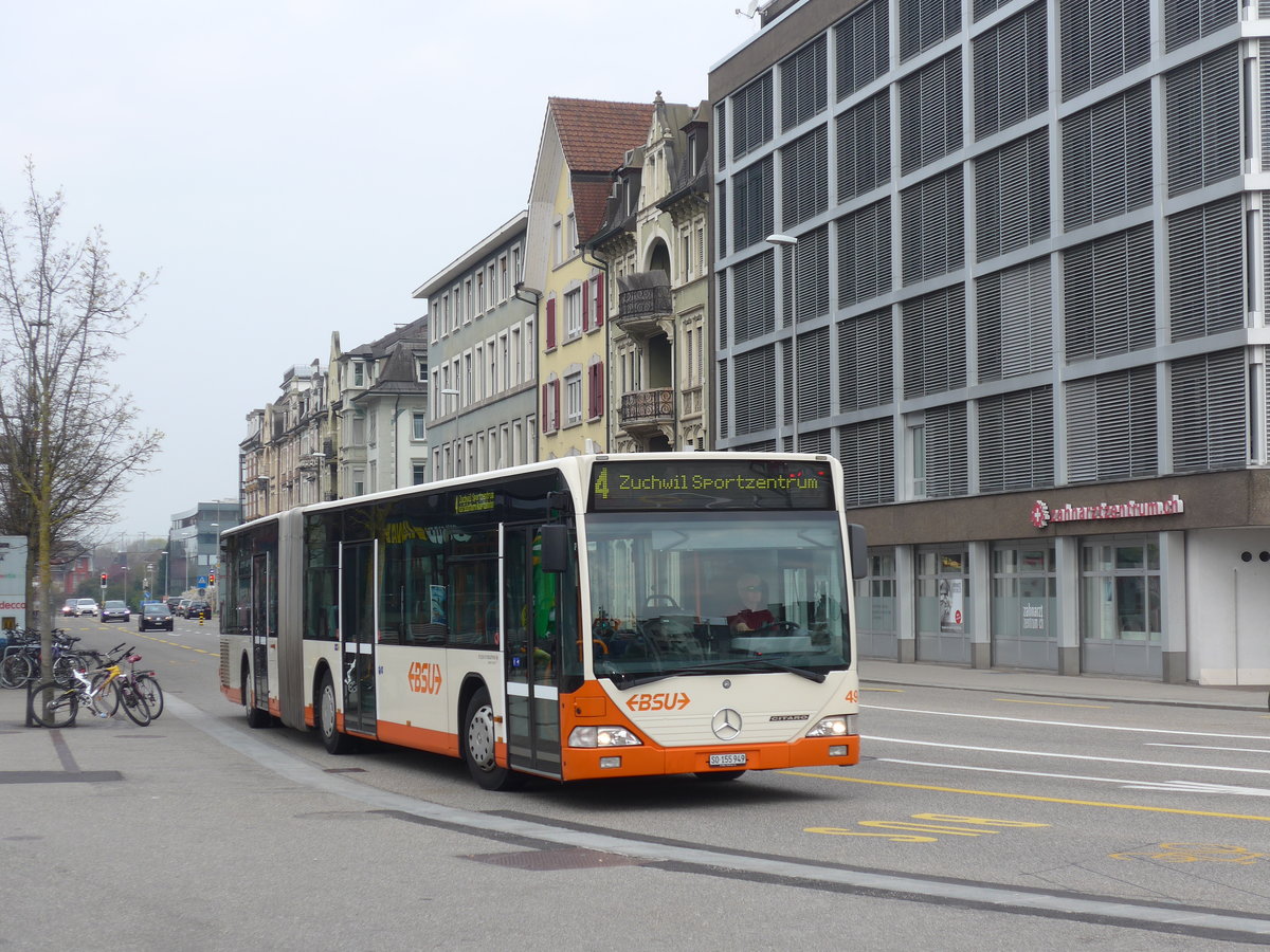 (203'567) - BSU Solothurn - Nr. 49/SO 155'949 - Mercedes am 13. April 2019 beim Hauptbahnhof Solothurn