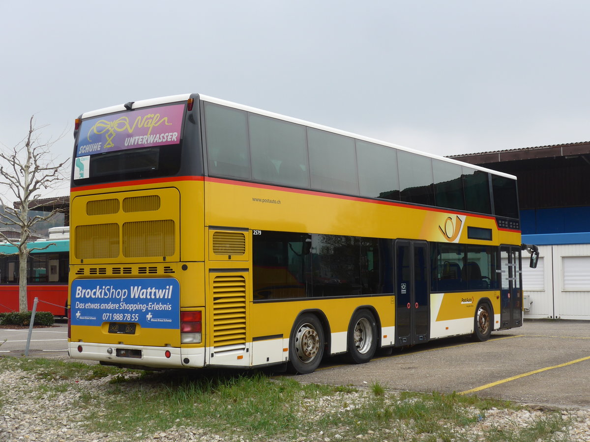 (203'673) - PostAuto Ostschweiz - (SG 273'223) - Neoplan (ex AR 14'844; ex P 27'015) am 14. April 2019 in Biel, Rattinbus