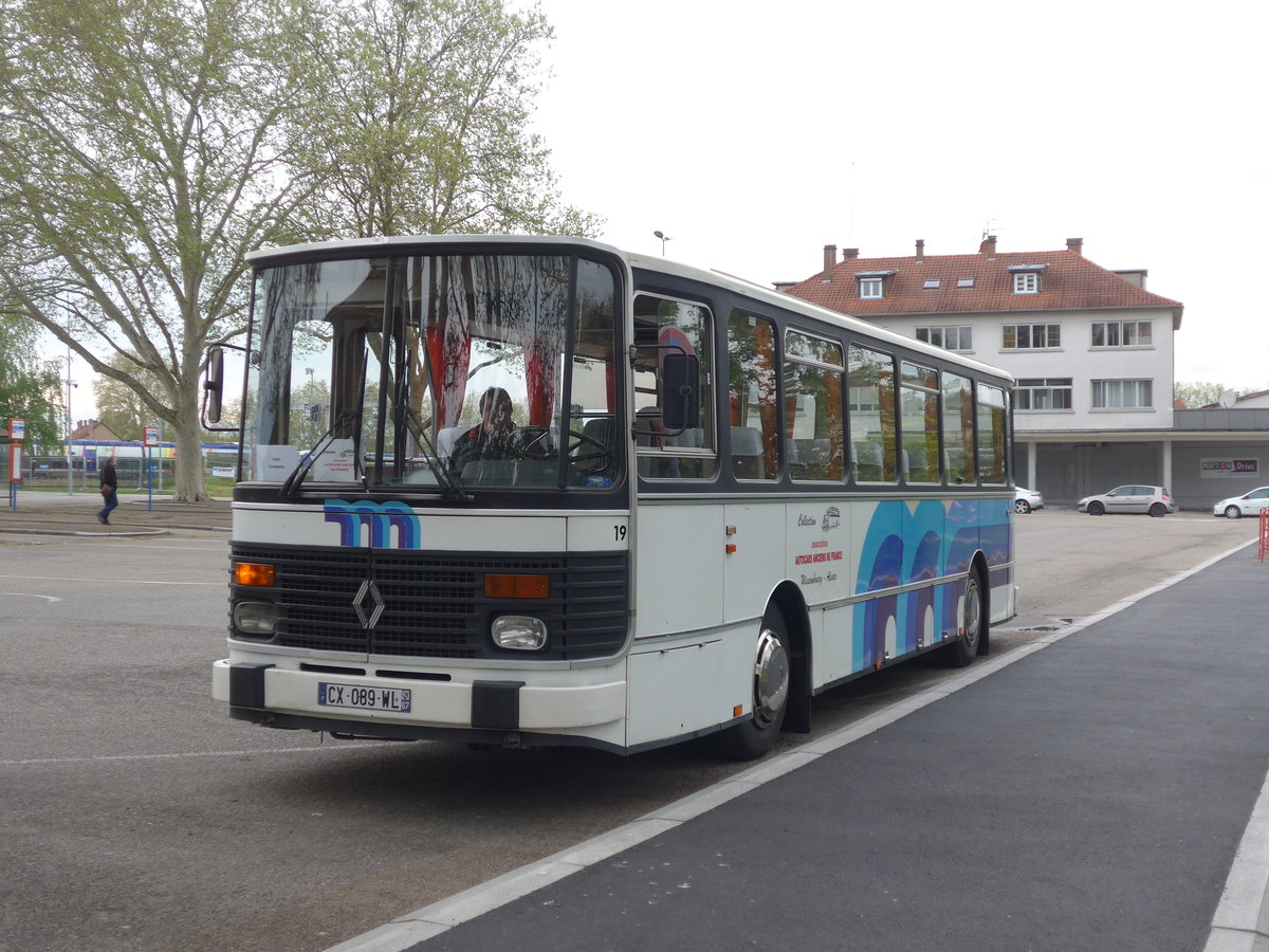 (204'119) - SECAM Macn (AAF) - Nr. 19/CX 089 WL - Renault am 26. April 2019 beim Bahnhof Haguenau