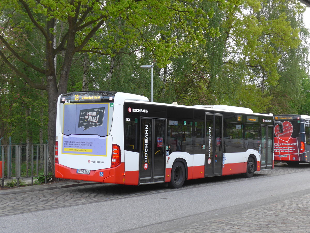 (204'858) - HHA Hamburg - Nr. 1625/HH-YB 1625 - Mercedes am 11. Mai 2019 in Hamburg, U-Bahnhof Billstedt