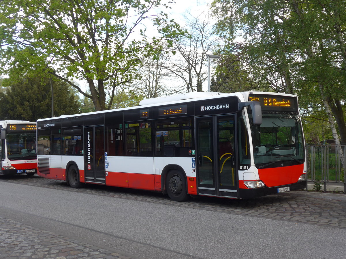 (204'873) - HHA Hamburg - Nr. 8181/HH-JA 4181 - Mercedes am 11. Mai 2019 in Hamburg, U-Bahnhof Billstedt