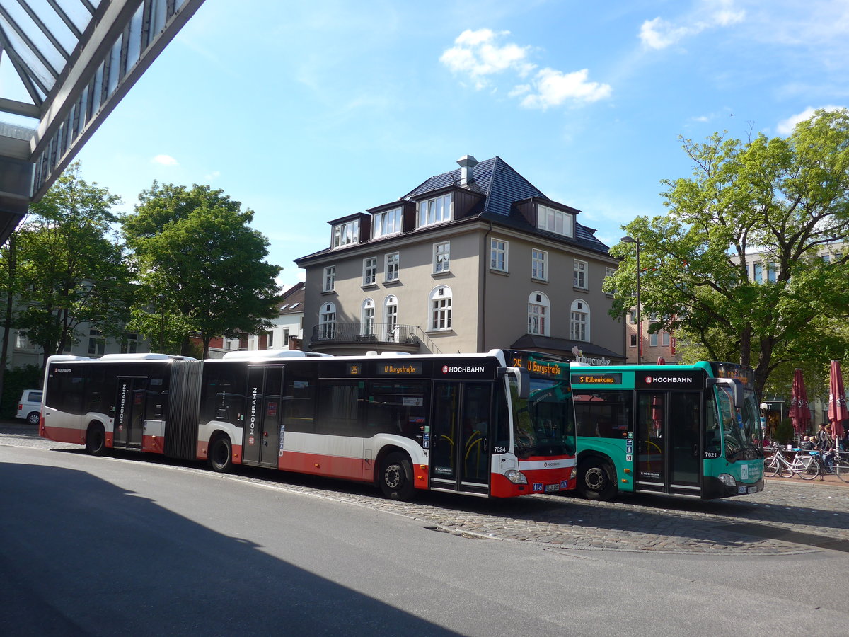 (204'968) - HHA Hamburg - Nr. 7624/HH-JA 1052 - Mercedes am 11. Mai 2019 beim Bahnhof Hamburg Altona