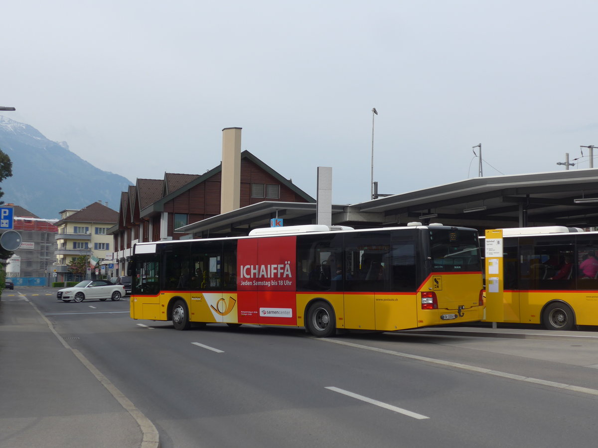 (205'278) - PostAuto Zentralschweiz - Nr. 10/OW 10'004 - MAN (ex Dillier, Sarnen Nr. 10) am 18. Mai 2019 beim Bahnhof Sarnen