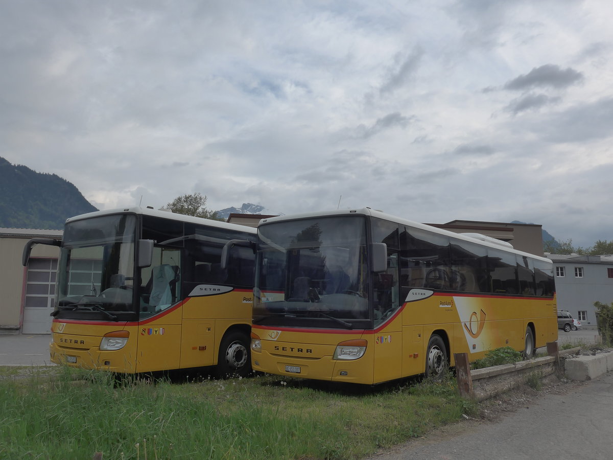 (205'289) - PostAuto Bern - BE 653'387 - Setra am 18. Mai 2019 in Interlaken, Garage