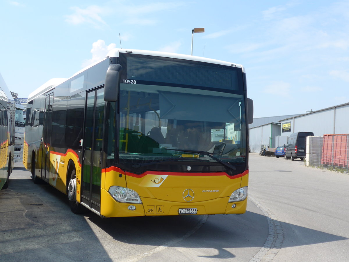 (205'361) - CarPostal Ouest - VD 475'383 - Mercedes (ex TPB, Sdeilles) am 25. Mai 2019 in Kerzers, Interbus