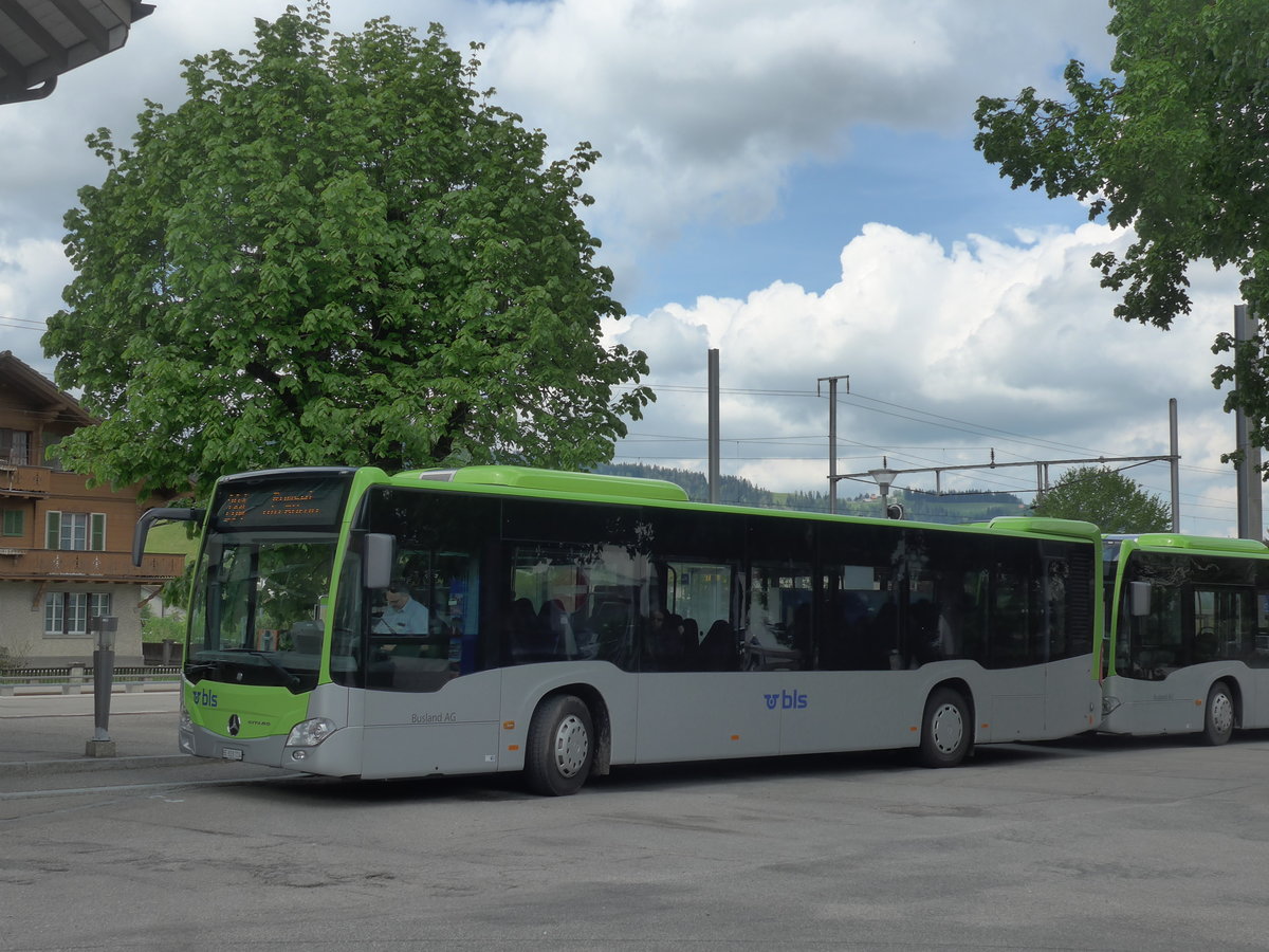 (205'538) - Busland, Burgdorf - Nr. 114/BE 828'114 - Mercedes am 27. Mai 2019 beim Bahnhof Trubschachen