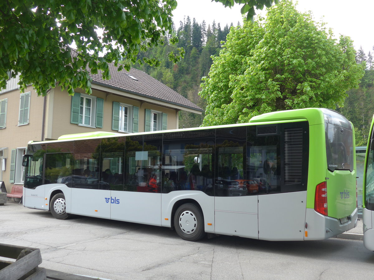 (205'540) - Busland, Burgdorf - Nr. 114/BE 828'114 - Mercedes am 27. Mai 2019 beim Bahnhof Trubschachen
