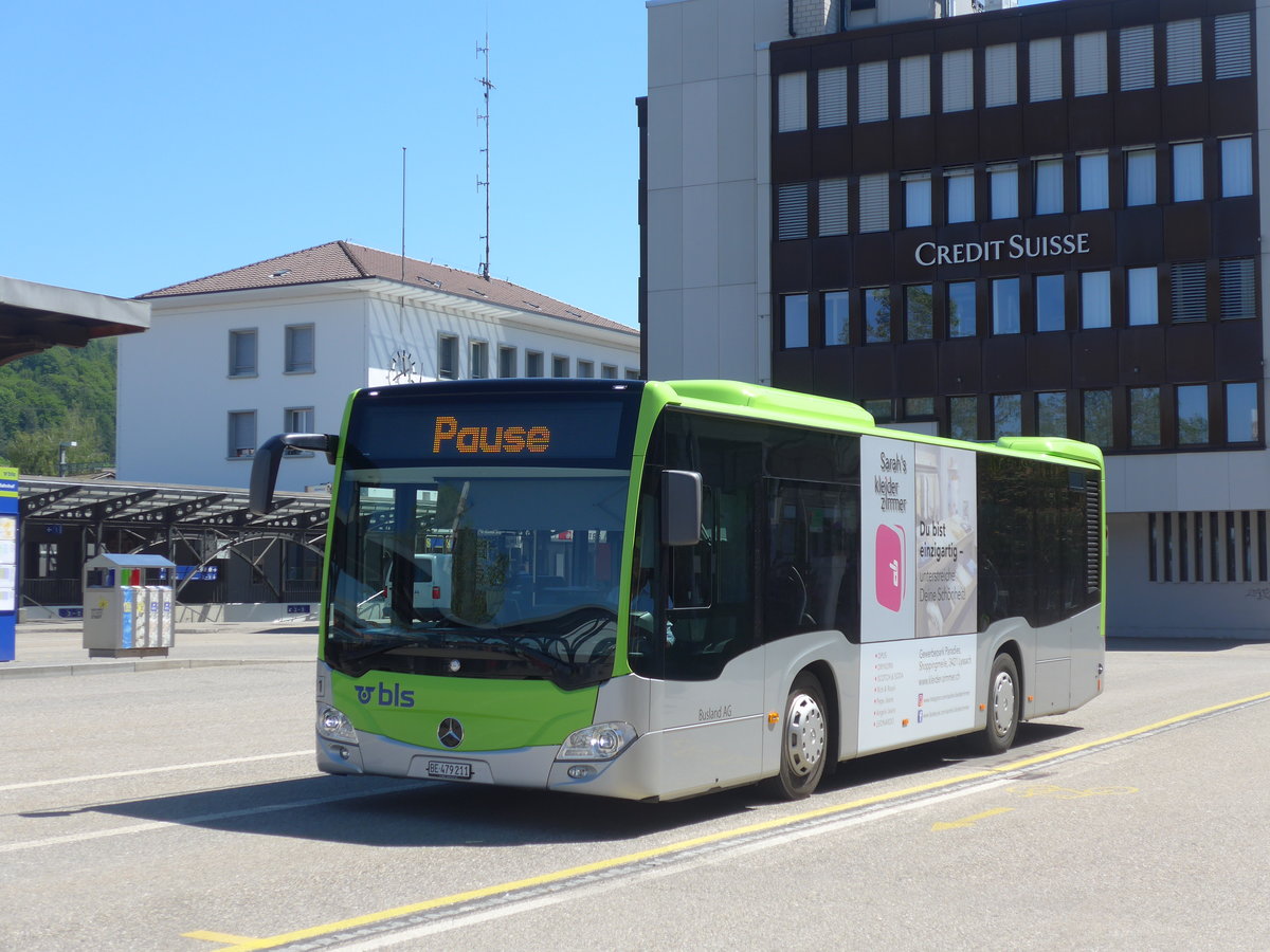 (205'711) - Busland, Burgdorf - Nr. 211/BE 479'211 - Mercedes am 2. Juni 2019 beim Bahnhof Burgdorf