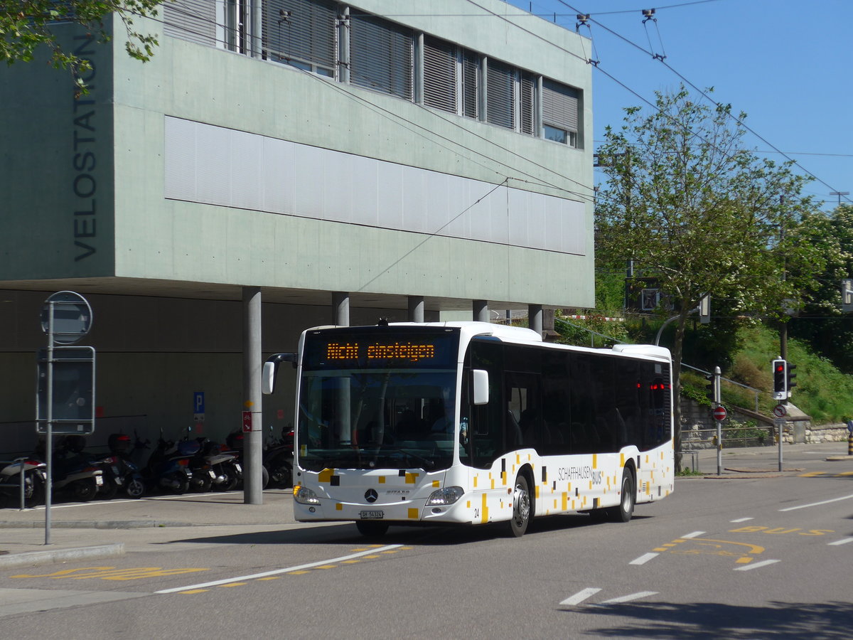 (205'891) - SB Schaffhausen - Nr. 24/SH 54'324 - Mercedes am 8. Juni 2019 beim Bahnhof Schaffhausen