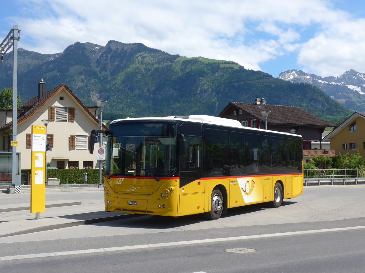 (205'952) - PostAuto Zentralschweiz - Nr. 12/OW 12'275 - Volvo (ex Dillier, Sarnen Nr. 12) am 8. Juni 2019 beim Bahnhof Sarnen